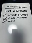 White fabric tag on Ralph Lauren black linen short sleeve shift dress size 6 with approximate measurements in inches.