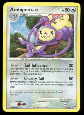 Ambipom 3/123 Holo Rare Mysterious Treasures - LP