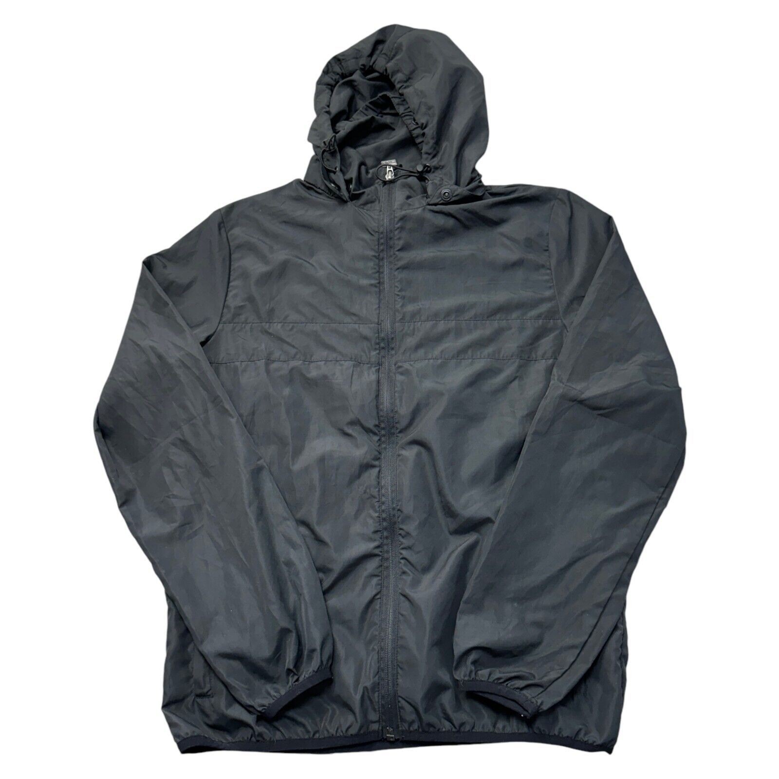 Giacca a vento Fila pista con cappuccio leggera linea bianca nera uomo XS