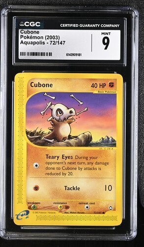 Cubone graded CGC 9 for sale on eBay