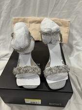 Badgley Mischka Women's Tanika Shapely Sandal Heeled, Size 5, Silver