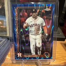 2025 Topps Chrome Update Isaac Paredes Blue RayWave Refractor /150 USC29 Astros