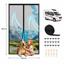 RV Magnetic Screen Door 31.5x78.7in Mosquito ...