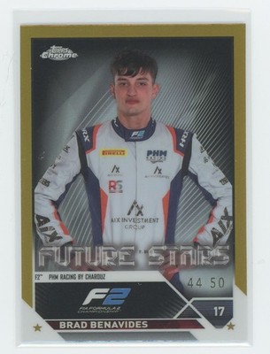 2023 Topps Chrome Formula 1 #89 Brad Benavides Gold Refractor #/50