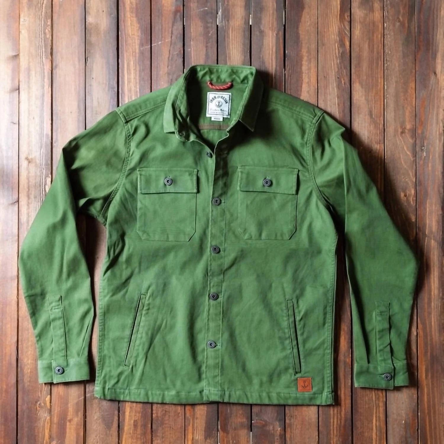 Iron & Resin Men's Lassen Flex Shirt Army