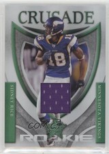 2007 Leaf Rookies & Stars Rookie Crusade Green Materials /250 Sidney Rice 2t7