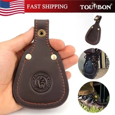 TOURBON Hunting Game Gun Barrel Rest Shooting Range Leather Toe Protector Pad