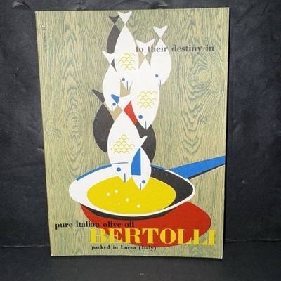 Vintage Bertolli Delicious Italian Cookery Cookbook Lucca Italy Olive Oil Promo