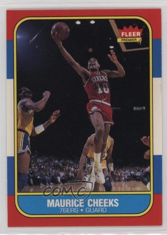1986-87 Fleer Maurice Cheeks #16 HOF