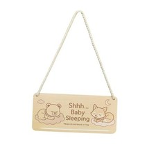 Baby Sleeping Sign for Front Door, Shhh Baby Sleeping, Do Not Knock or Ring