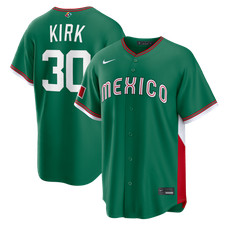 Mexico Alejandro Kirk #30 Nike Green 2026 World Baseball Classic Stadium Jersey