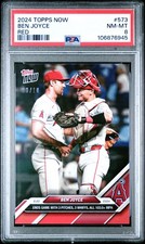 2024 TOPPS NOW RED #573 BEN JOYCE 8/10 PSA 8