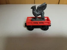 Thomas Wooden Railway Cargo Car & Rare Castle Griffin Excellent Condition
