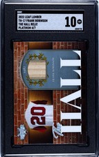 2022 Leaf Lumber Frank Robinson SGC 10 Gem Mint Game Used Relic Bat Platinum /7