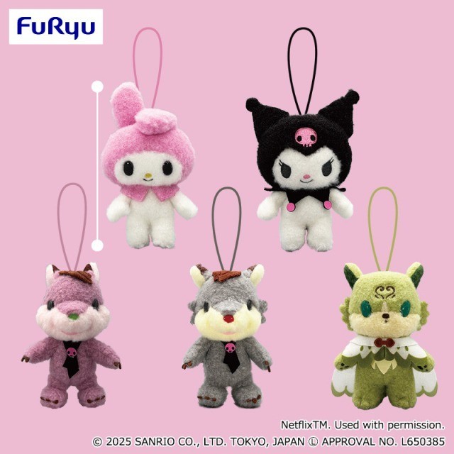 全5種セット【「My Melody & Kuromi」マスコット Netflix series My Melody & Kuromi Mascot SET 5 Plush 14cm