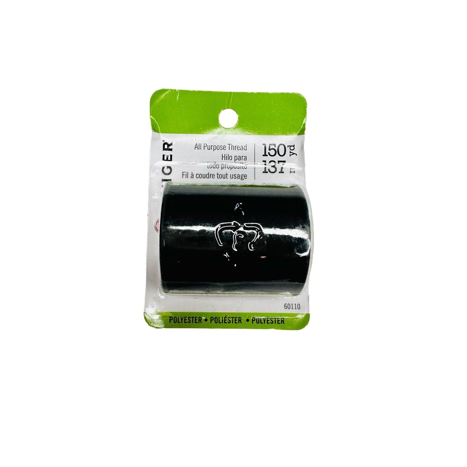 Singer Polyester All Purpose Thread Black 150 YD 60110