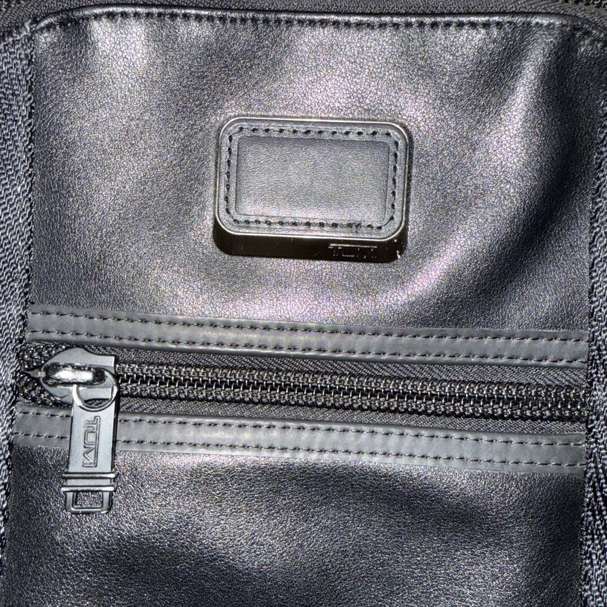 Tumi Alpha Bravo Davis Backpack Laptop Carry Bag Nylon Leather