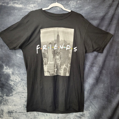 Vintage Friends T-Shirt Black NYC Skyline TV Show Fan Tee Unisex Medium