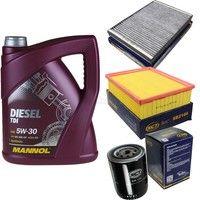 SCT Inspektionspaket 5L Mannol Diesel TDI 5W-30 FüR Audi A4 1.8 T Seat Exeo