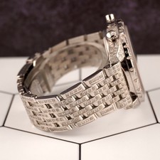 Breitling Men's Chrono-Matic 44mm 8ct Diamond Steel Black Dial Watch Ref: A41360 6