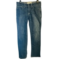 ARIAT REAL DENIM - Women's Mid Rise Straight Denim Blue Jeans - Size 29R