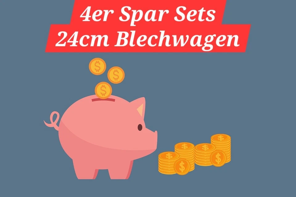 MAUSIS 3D DRUCK Für Märklin H0 - Spar Sets 24cm Blechwagen. 4 Stück. 3D Druck. Neu.