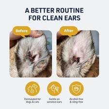 Ear Cleaner for Dogs Cats, Gentle Ear Cleaning Solution for Sensitive Ears,...