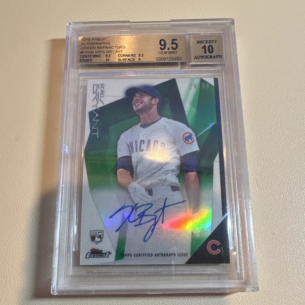 Kris Bryant RC 直筆サイン！シルバーPRIZM Kris Bryant RC 直筆サイン