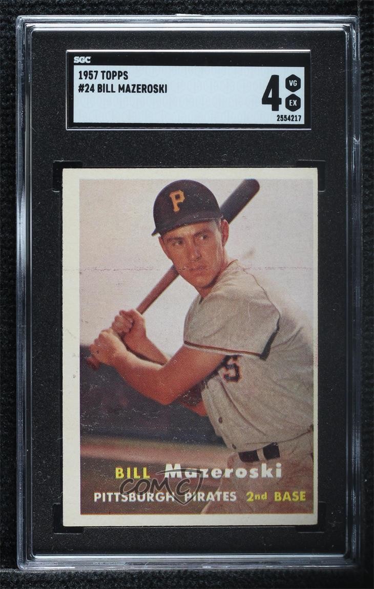1957 Topps Bill Mazeroski #24 SGC 4 HOF ni4