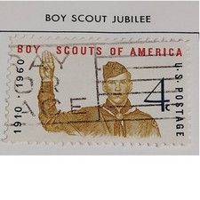 1960 Scott #1145 – 4¢ Boy Scouts of America / Norman Rockwell Design – Canceled
