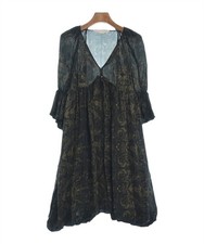 STELLA McCARTNEY Dress BlackxKhaki(Total pattern) 38(Approx. S) 2200430700336