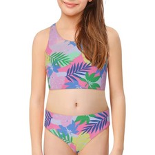 A2Z 4 Kids Girls Two-Piece Swimming Suit Tropical Leaf Swimwear Summer Outfit