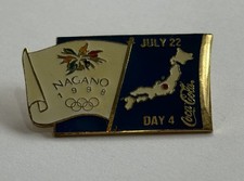 Coca Cola Commemorative Olympic Pin 1998 Nagano Japan Rare 1 Of 2500.