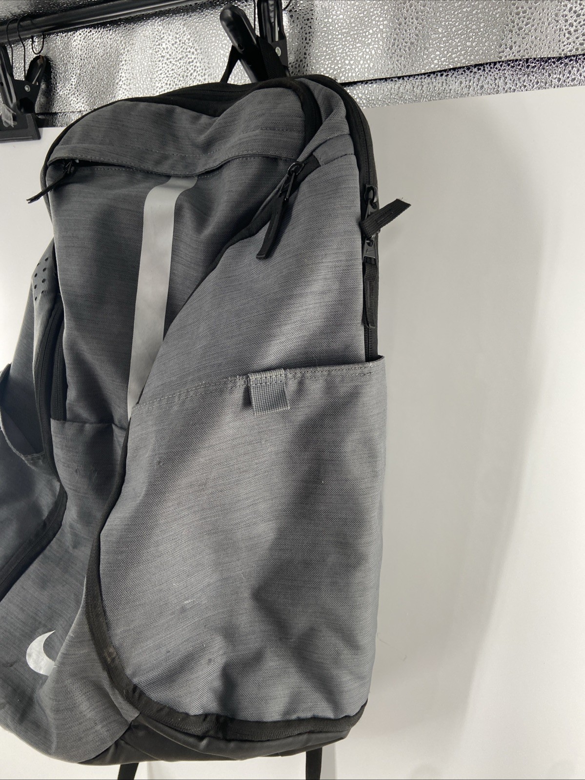 Nike Hoops Elite Pro Basketball Backpack Black Grey BA5554 011 15” Laptop School