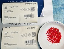 Swarovski Bi-cone Beads 5328 4mm Light Siam AB 1440 pcs Sealed Pack Austrian