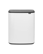 221408 - Poubelle Bo Touch Bin, White, 2 x 30L