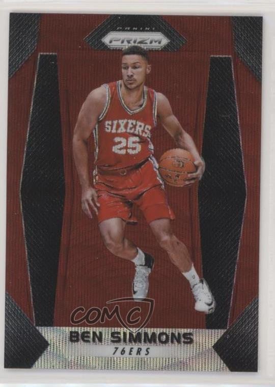 2017-18 Panini Prizm Ruby Wave Prizm Ben Simmons #9 0x1
