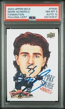 Mark Scheifele Signed 2024 Upper Deck Fanimation PSA 8/10 POP 1 None Higher