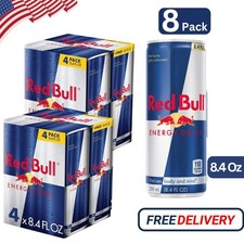 Red Bull Energy Drink, 114mg Caffeine, 16 fl oz Oz  (8 Pack)