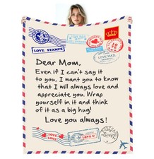 Mom Soft Flannel Throw Blanket From Daughter Son Birthday Gift 50x60 Inch