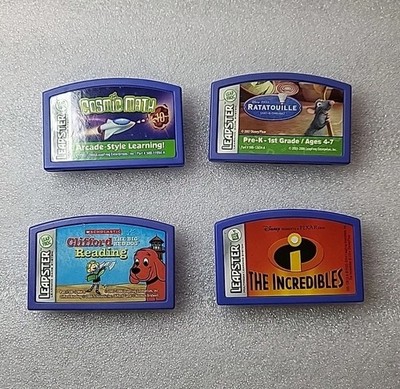  4 X Leap Frog Leapster Cartridges 