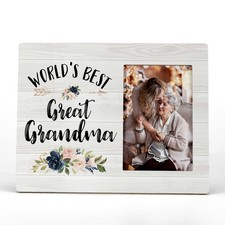 World's Best Great Grandma Picture Photo Frame, Great Grandmother Baby Announ...