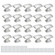 20 Pack Cabinet Knobs 1.2 Inch 30mm Dresser Knob Drawer Pulls Silver