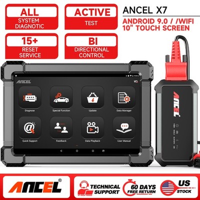 ANCEL X7 Bluetooth Car OBD2 Scanner Scan Tool Full System Diagnostic Active Test