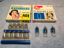Sylvania Blue Dot Flash Bulbs AG1  AG1B - 14 total bulbs