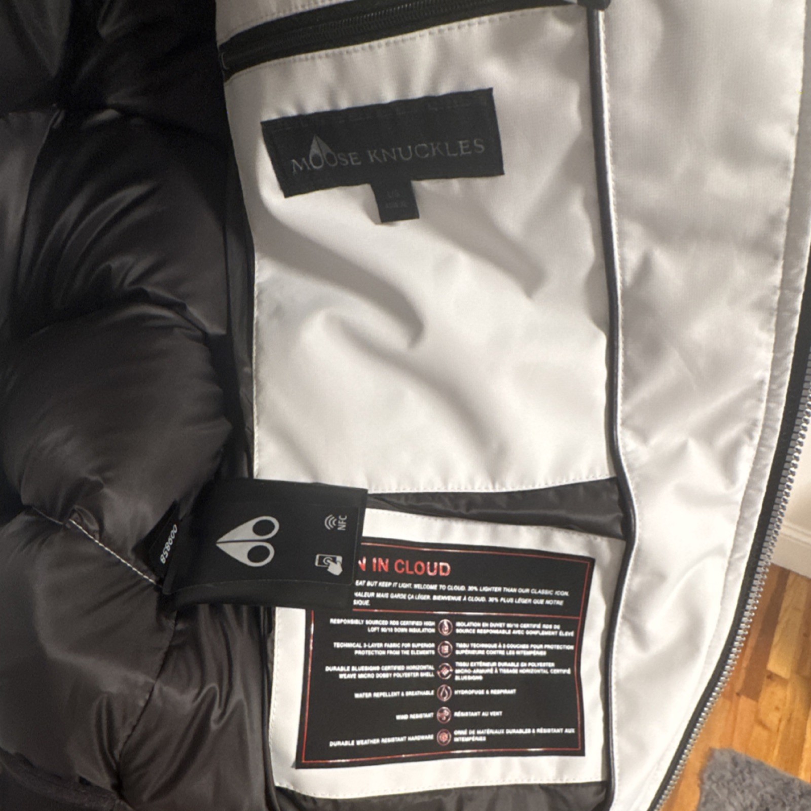 Authentic Moose Knuckles Cloud Bomber Stone L – N… - image 5