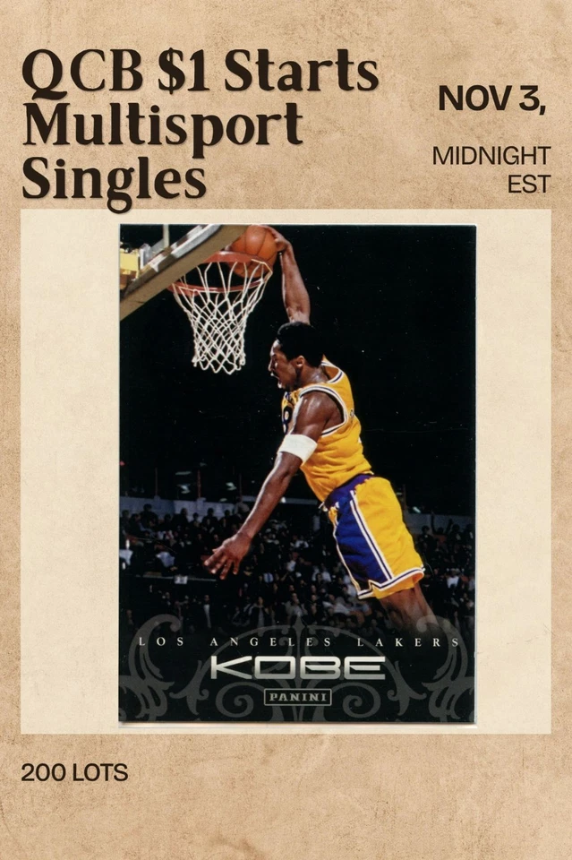 QCB - $1 Midnight Multisport Singles 11.03.26 HOF/Stars/Inserts