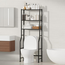 3-Tier over the Toilet Storage, Freestanding Metal Bathroom Shelves, Space Saver
