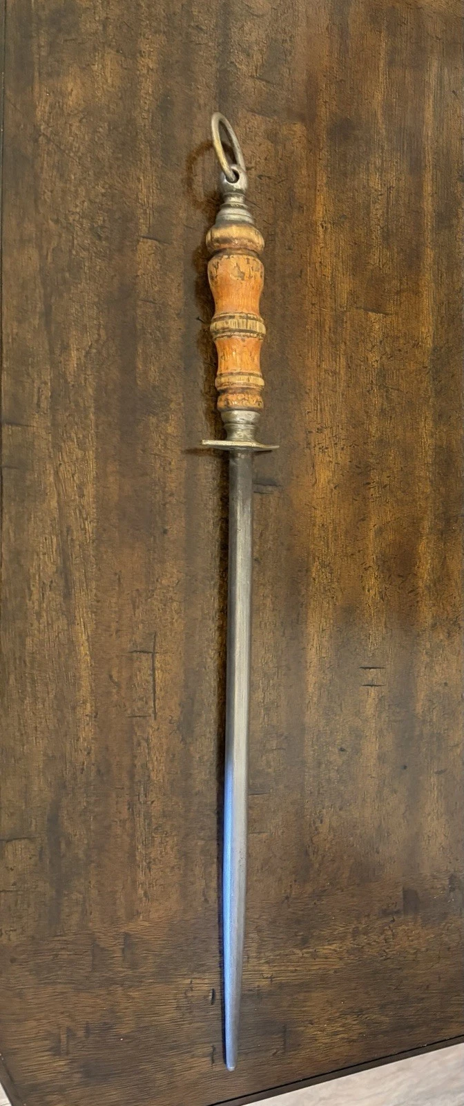 Antique Rare 1900's German Arrow F.Dick Wood Handle Steel Hone Sharpening Tool
Opens in a new window