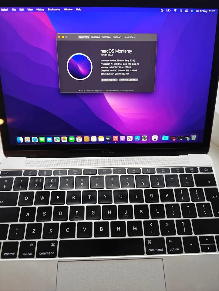 Apple MacBook 12 inch Laptop - A1534 - Image 2 of 4